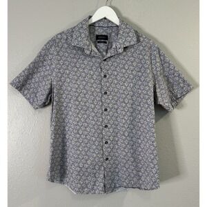 Bugatchi OoohCotton‎ Tech 8 Way Stretch Floral Button Up Shirt XL Performance